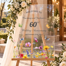 60th Diamond Wildflowers Wedding Anniversary