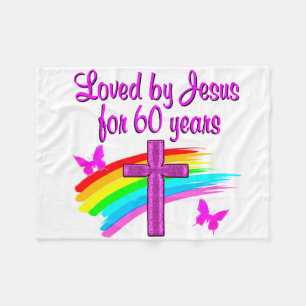 60th LOVING GOD Fleece Blanket
