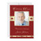 60th Photo Birthday Party Invitation Burgundy 60