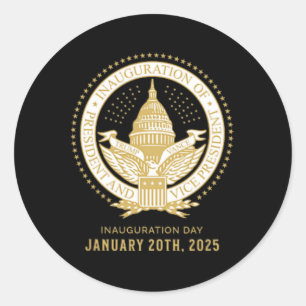 60th Presidential Inauguration 45th President Trum Classic Round Sticker
