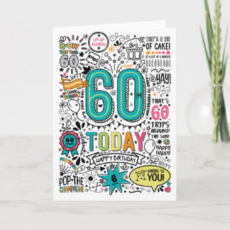 60th Printable Birthday Card