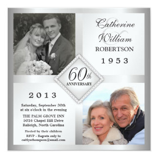 60th anniversary invitations