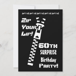 60th SURPRISE Birthday Party Invitation Template