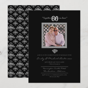 60th Wedding Anniversary - ADD PHOTO Invitations