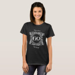 60th wedding anniversary diamond crest T-Shirt<br><div class="desc">A romantic design to celebrate your 60th year of marriage. If you would like any help customizing this design please contact me, their is an ask this designer button, just below this text. This sixtieth, 60 years wedding anniversary crest has the text diamond as that is the traditional gift for...</div>