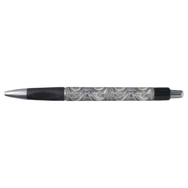 60th Wedding Anniversary Diamond Heart Pen (Front)