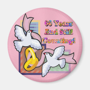 60th Wedding Anniversary Gifts Magnet