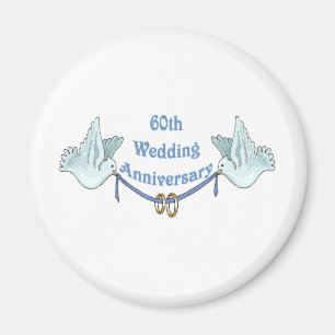 60th wedding anniversary gifts t magnet