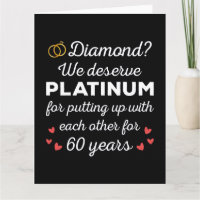 60th Wedding Anniversary I - Diamond Funny Couple