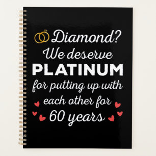 60th Wedding Anniversary I - Diamond Funny Couple Planner