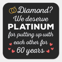 60th Wedding Anniversary I - Diamond Funny Couple