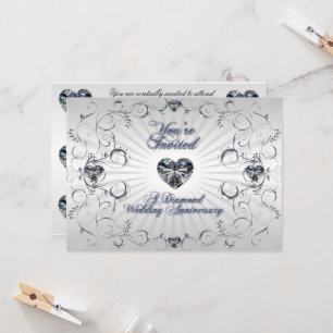 60th Wedding Anniversary Invitation Card