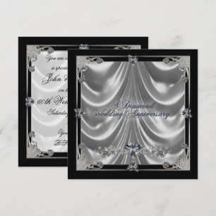 60th Wedding Anniversary Invitation Card