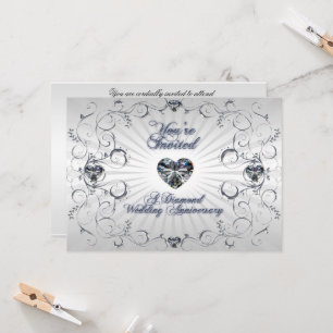 60th Wedding Anniversary Invitation Card