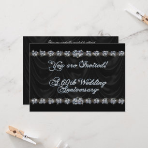 60th Wedding Anniversary Invitation Card