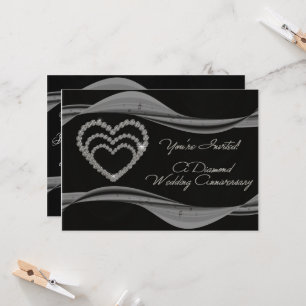 60th Wedding Anniversary Invitation Card