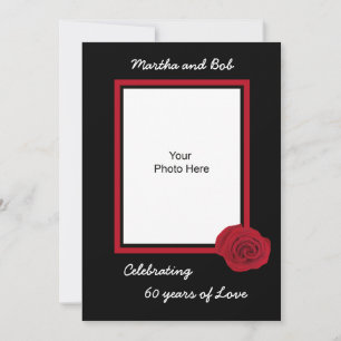 60th Wedding Anniversary Invitation Photo