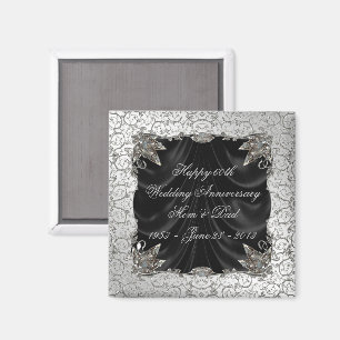 60th Wedding Anniversary Magnet