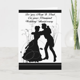 60th Wedding Anniversary Mom & Dad Card