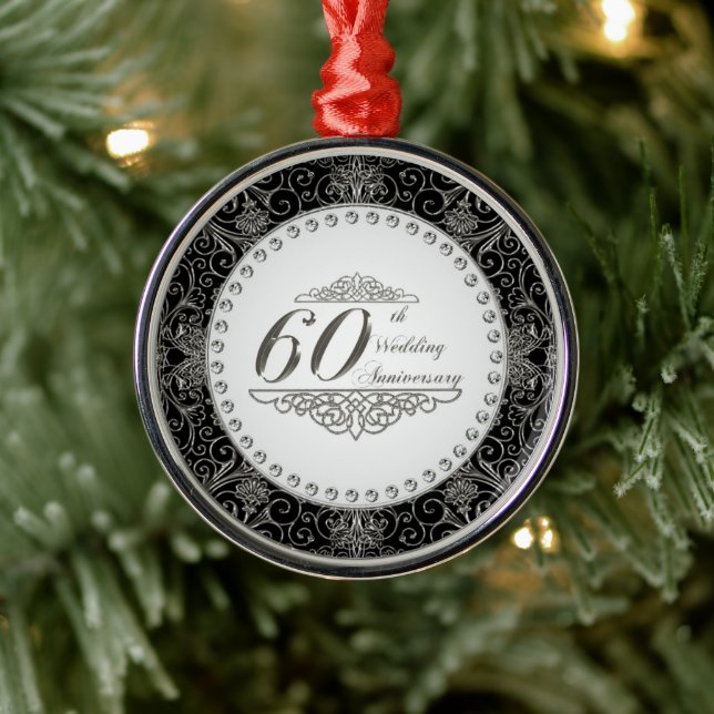 60th Wedding Anniversary Ornament (Tree)