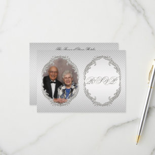 60th Wedding Anniversary Photo RSVP Card