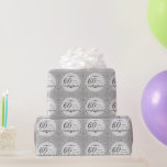 60th Wedding Anniversary Wrapping Paper<br><div class="desc">A Digitalbcon Images Design featuring a Platinum silver colour theme with a variety of custom images, shapes, patterns, styles and fonts in this one-of-a-kind "Diamond Wedding Anniversary" Wrapping Paper. Your 60th Wedding Anniversary gift wrapped up in this elegant wrapping paper is sure to add extra meaning and your is sure...</div>