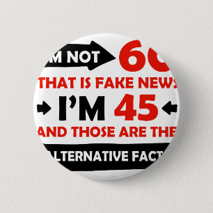 60th year old birthday gifts 2 inch round button