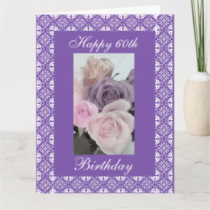 60th's anniversaries (change age) card