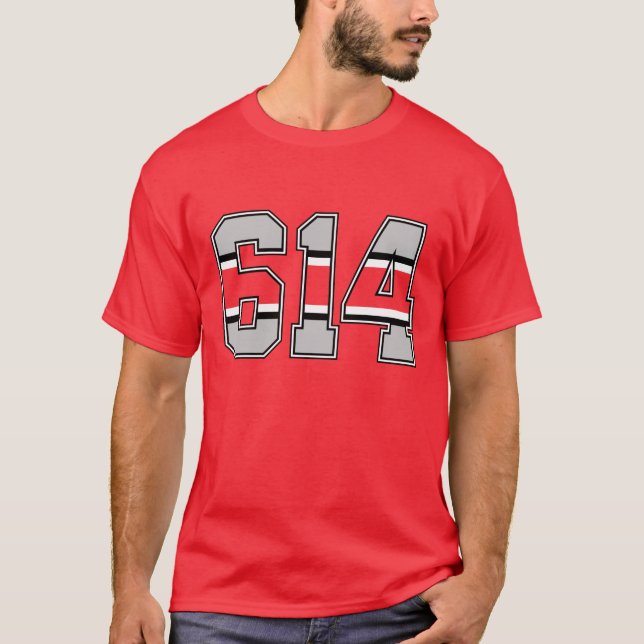 614 Area Code T-shirt (Front)