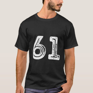 61 Happy B-Day Py Distress Font T-Shirt