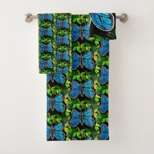 61 Serviettes de papillon Morpho SET