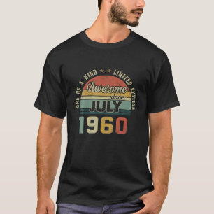 61 Years Old Vintage July 1960 Limited Edition 61S T-Shirt