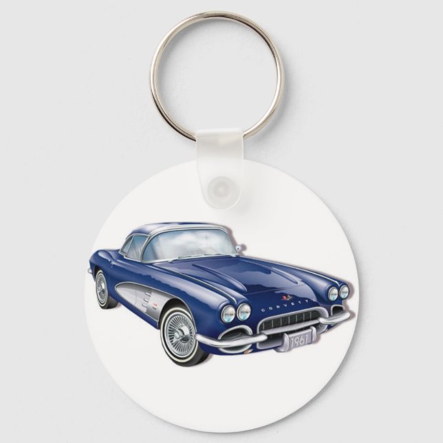 61CorvetteGlitzie Keychain (Front)