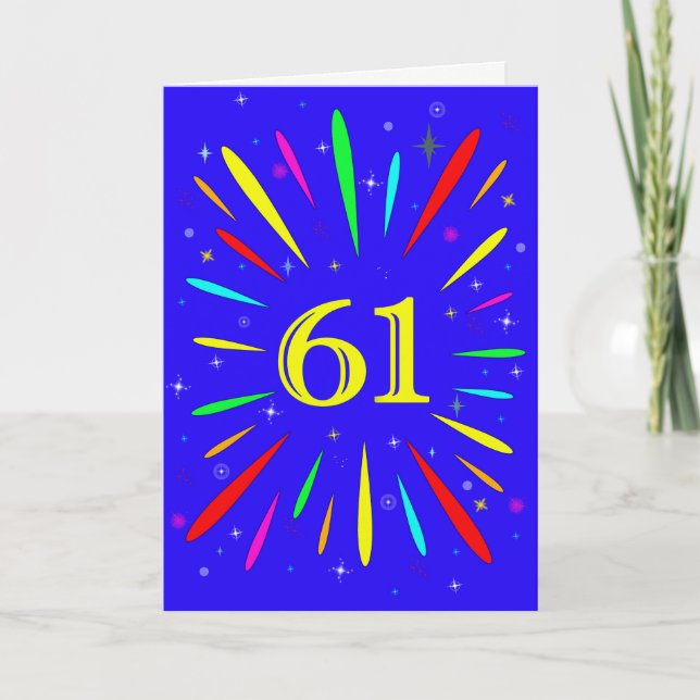 61e carte d'explosion d'anniversaire (Devant)