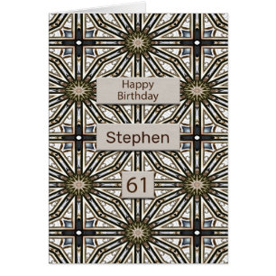 61st Birthday Abstract Mandala Design