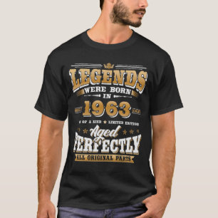 61st Birthday Gift Vintage 1963 61 Years Old T-Shirt