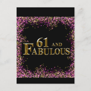 61st Birthday  Postcard