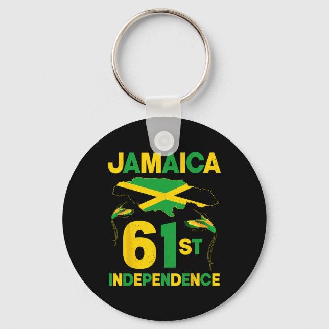 61st Jamaica Independence Day Since 1962 Doctor Bi Keychain (Front)