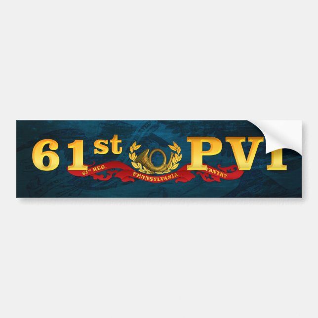 61st PVI blue bumpersticker Bumper Sticker (Front)