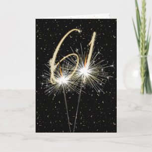 61st wedding anniversary sparklers card