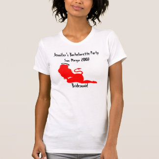 62379, Devil/Angel Naughty/Nice Bachelorette Party T-Shirt