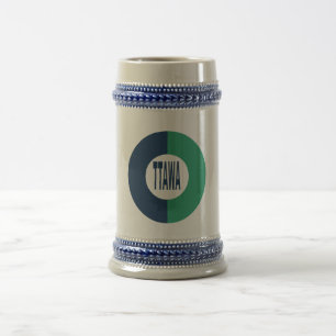 624 g Blue Gray Chop OTTAWA Beer Stein