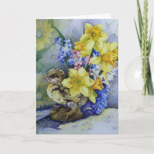 6296 Daffodils dans la carte d'anniversaire de pla