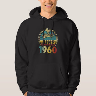 62 Year Old Vintage June 1960  62nd B Day Hoodie