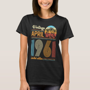 62 Years Old Birthday  Vintage April 1961 Women Me T-Shirt