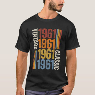 62 Years Old Vintage 1961 62Nd Birthday Decoration T-Shirt
