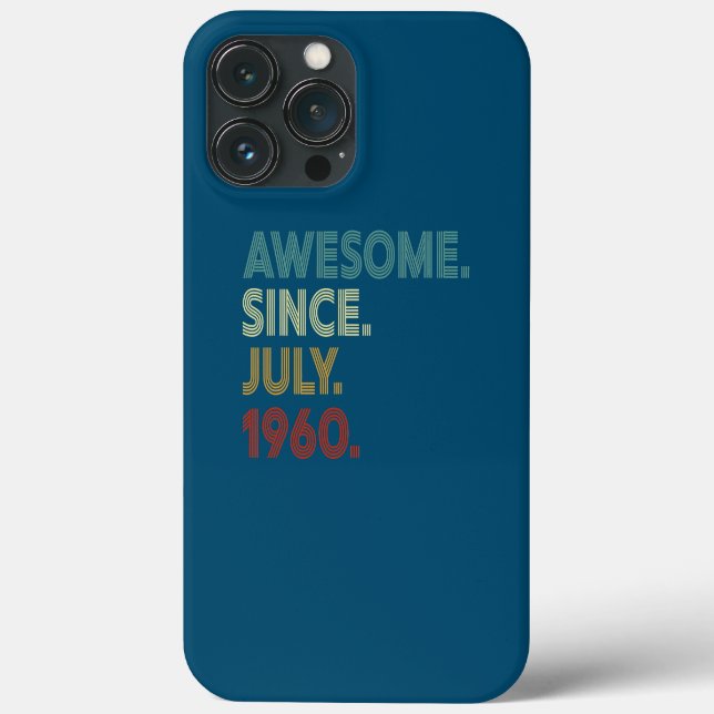 62 Yr Old 62th Birthday Decorations Awesome Since Case-Mate iPhone Case (Back)