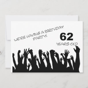 62ème invitation à la fête avec foule