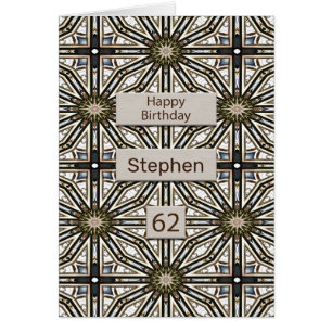 62nd Birthday Abstract Mandala Design