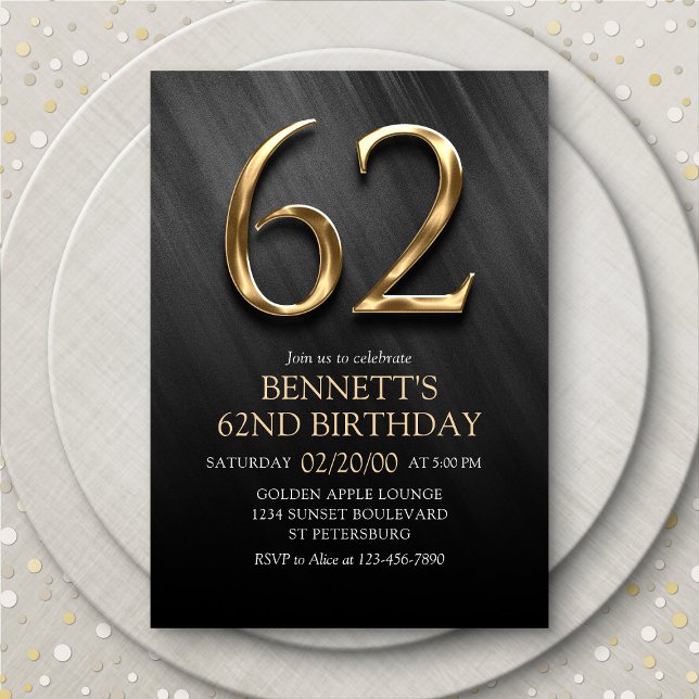 62nd Birthday Invitation (Creator Uploaded)